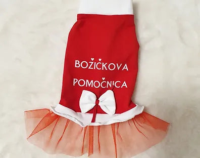 Oblekica Xmas Lady - s potiskom