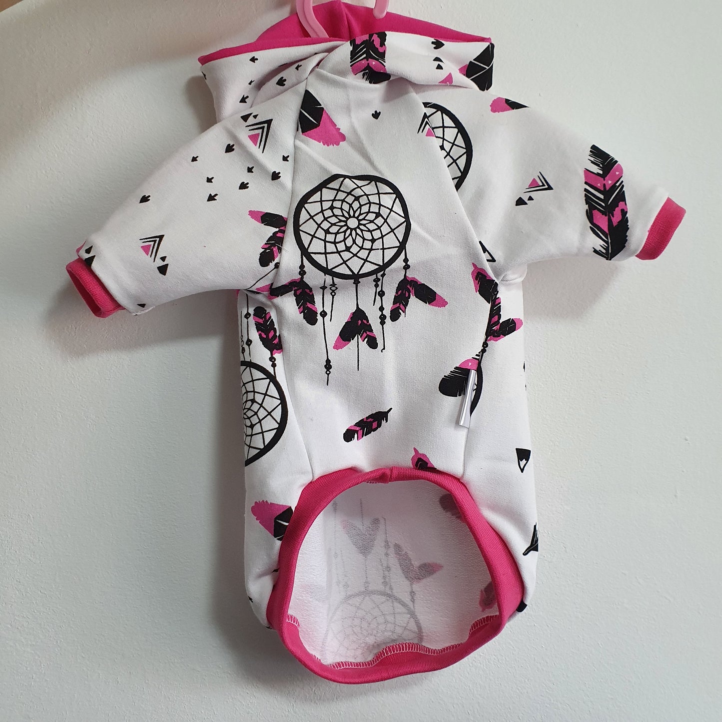 Hoodie Pink Feathers